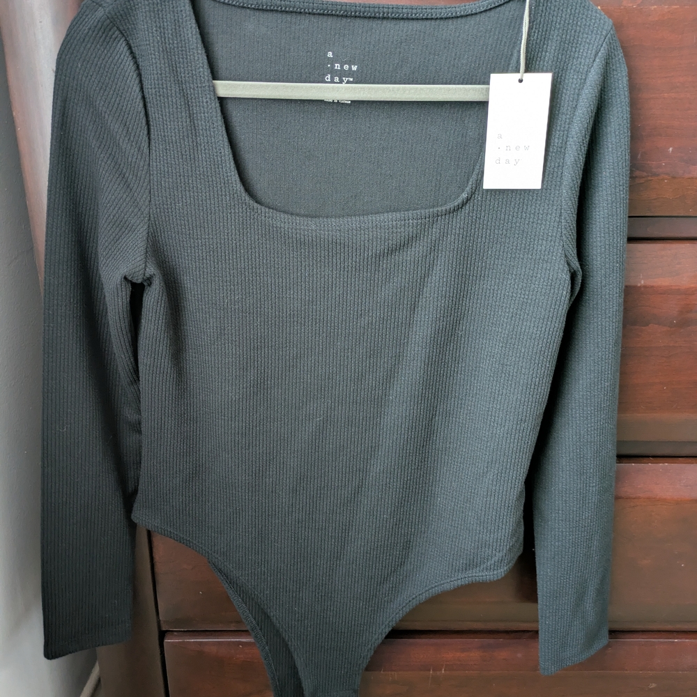 A New Day Women's Black Long Sleeve Top